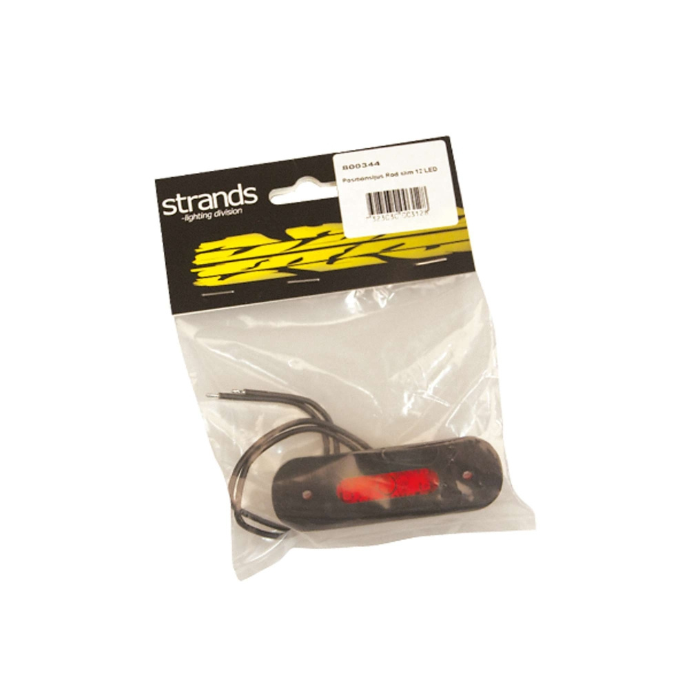 Strands światło pozycyjne czerwone Slim 12 LED, 9-36V IP68. Z homologacją E.