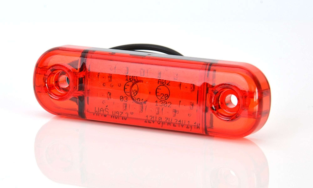 Strands światło pozycyjne czerwone Slim 12 LED, 9-36V IP68. Z homologacją E.