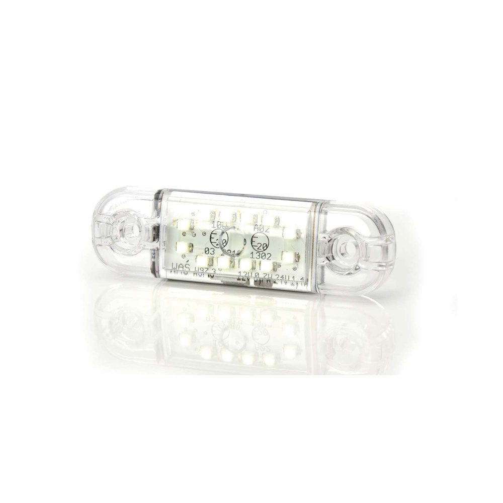 Strands światło pozycyjne białe Slim 12 LED, 9-36V IP68. Z homologacją E.