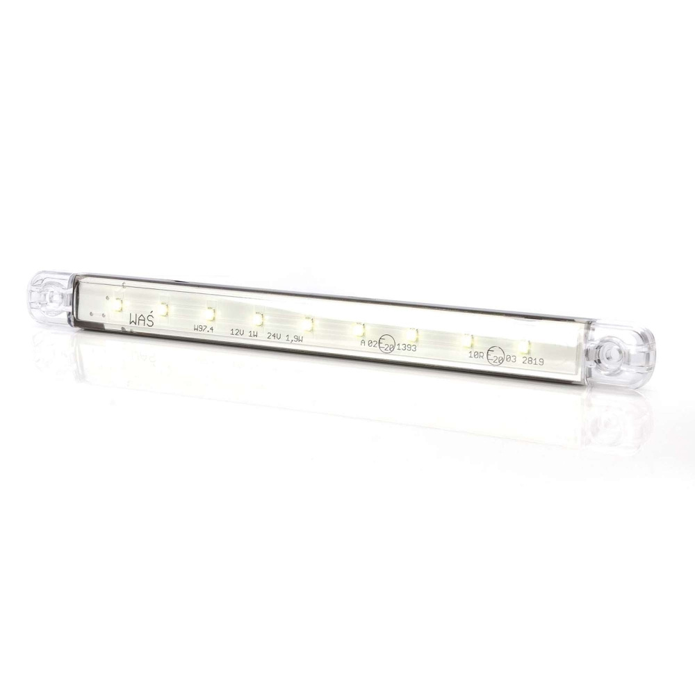 Strands światło pozycyjne białe Slim 9 LED, 9-36V IP68. Z homologacją E.