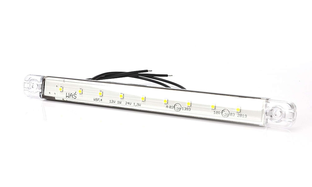 Strands światło pozycyjne białe Slim 9 LED, 9-36V IP68. Z homologacją E.