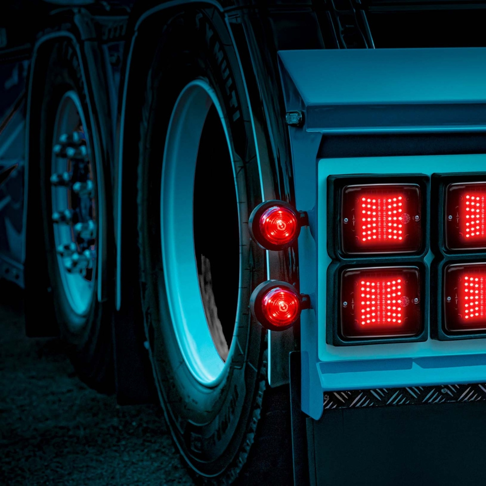 Strands Dark Knight Viking światło pozycyjne 6 LED, czerwone