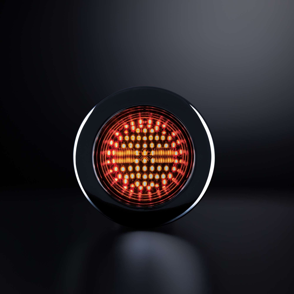 Strands Dark Knight Ize LED tylne/stop, okrągłe