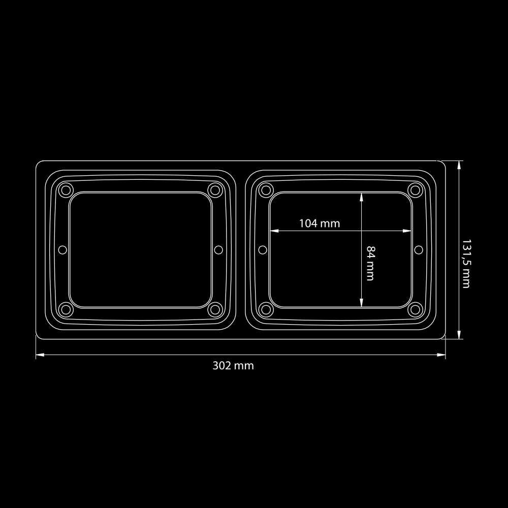 Strands Ize LED Frame podwójny - poziomy