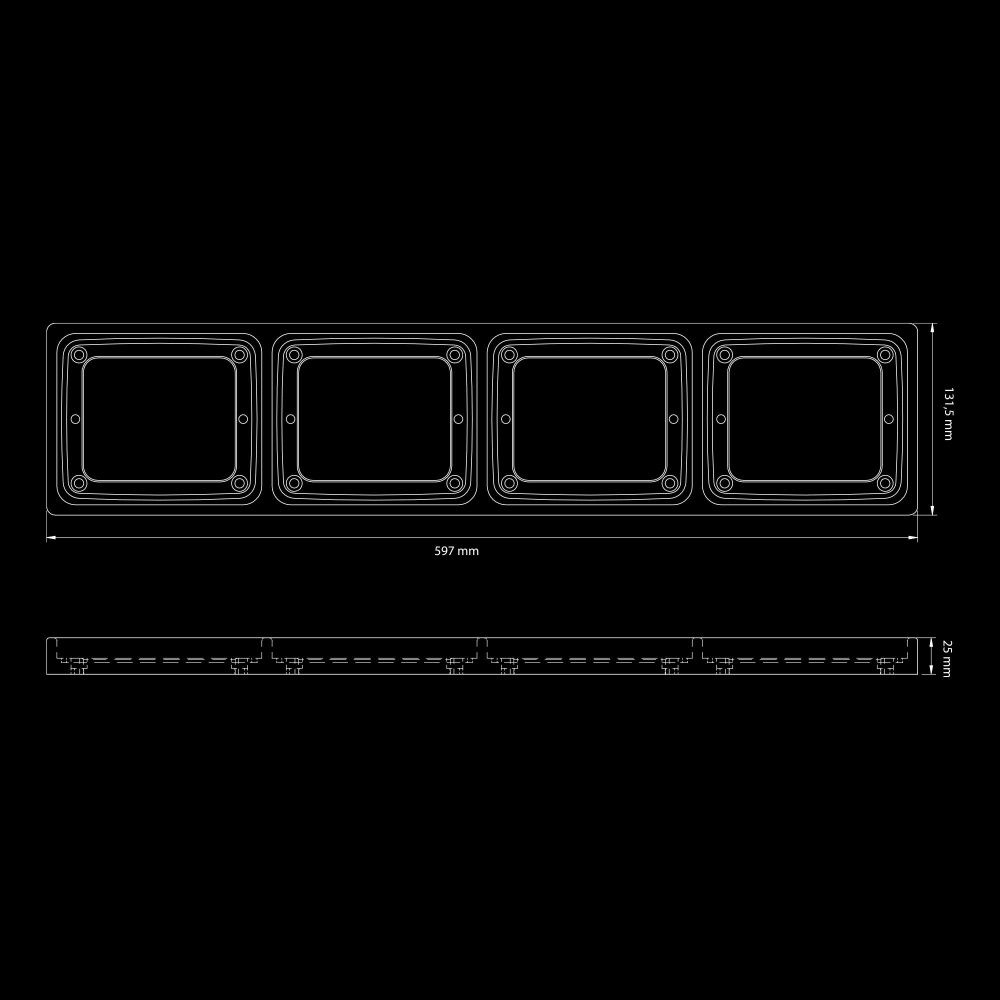 Strands Ize LED Frame 4x square