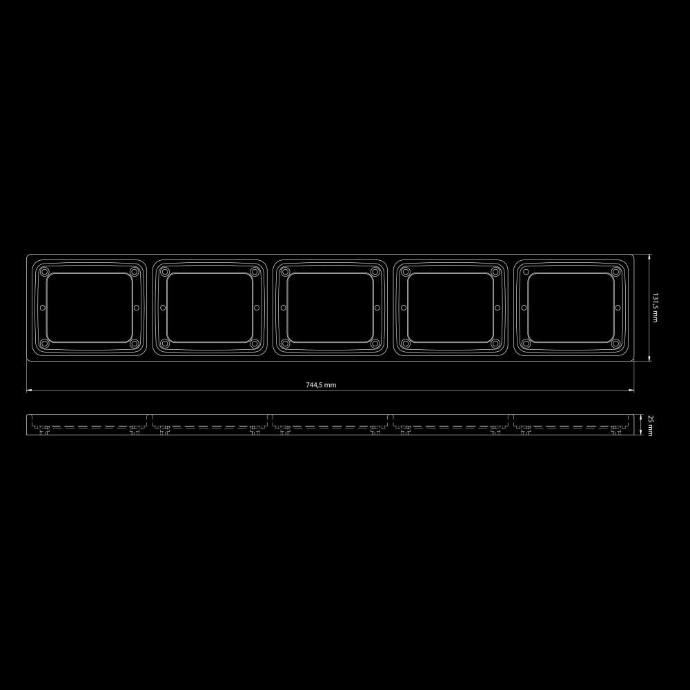 Strands Ize LED Frame 5x square