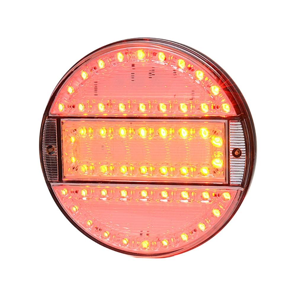 Strands okrągły LED 3 komory 12-24V, średnica 142 mm, przezroczysty klosz