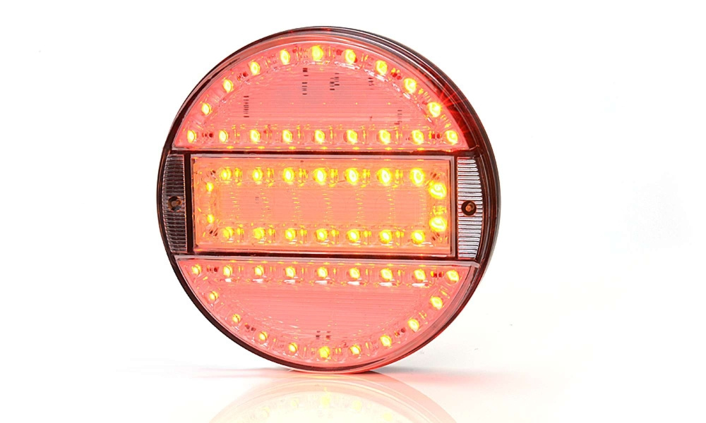 Strands okrągły LED 3 komory 12-24V, średnica 142 mm, przezroczysty klosz