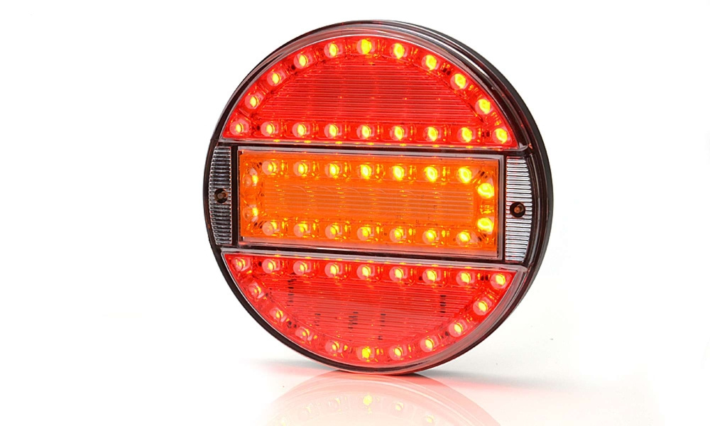 Strands okrągły LED 3 komory 12-24V, średnica 142 mm, kolorowy klosz