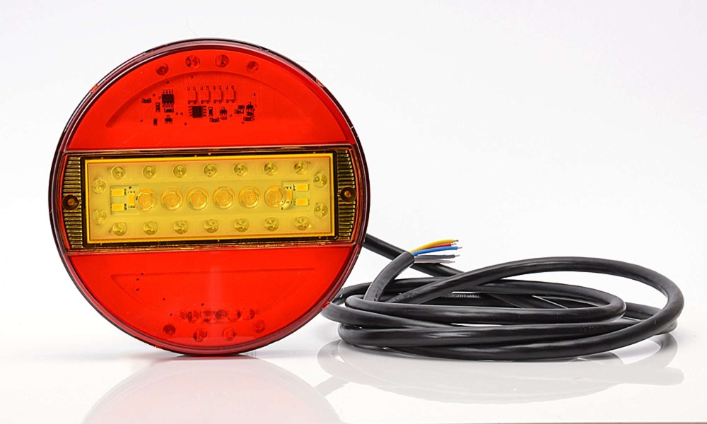 Strands okrągły LED 5 komory 12-24V, średnica 142 mm, kolorowy klosz