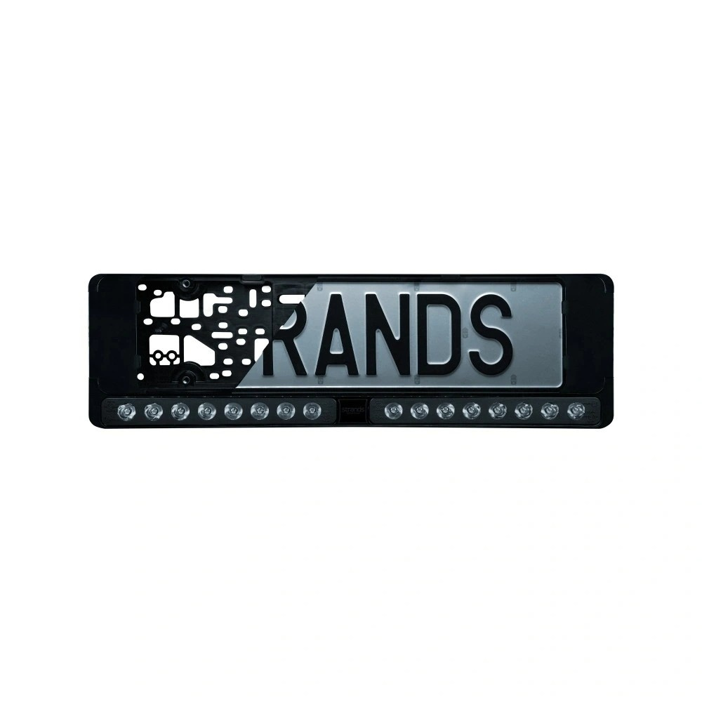 Strands Nuuk E-Line Duo DK/FI/AT, belka LED z uchwytem na tablicę rejestracyjną, czarna