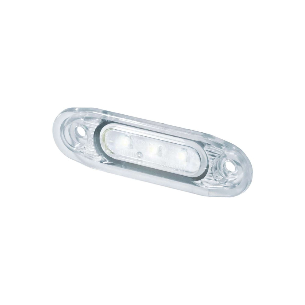 Strands światło pozycyjne Sld białe LED, białe szkło, 79X26Mm, kabel 5 m