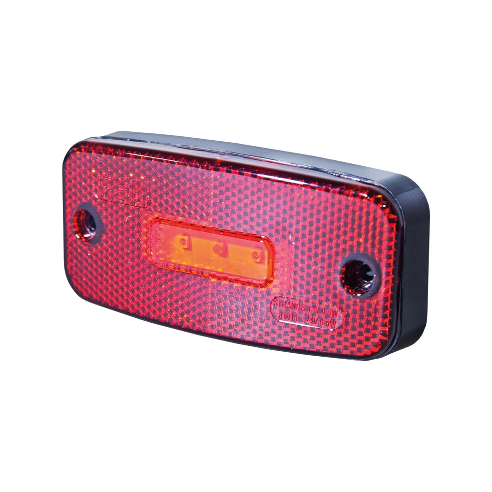 Strands światło pozycyjne LED czerwone 5 LED, homologacja E, 12-24V