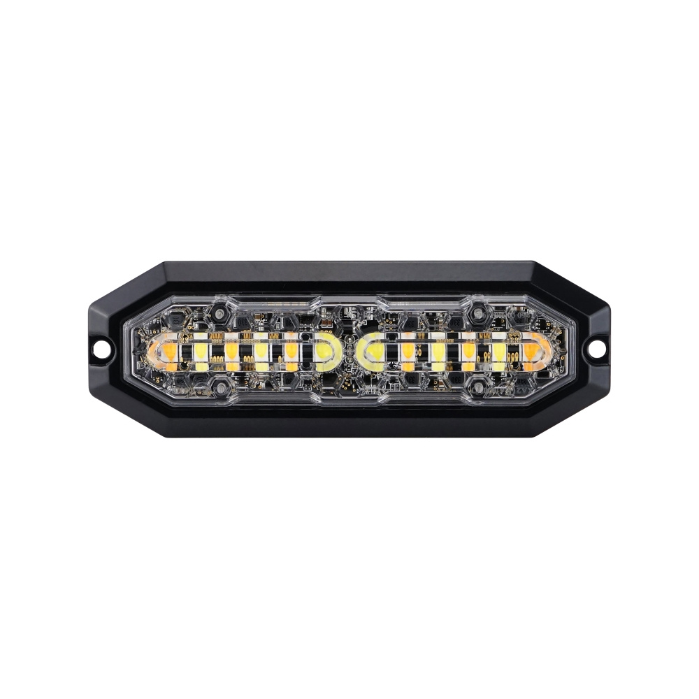 Strands Duo kierunkowy błyskowy biały/pomarańczowy 12 LED