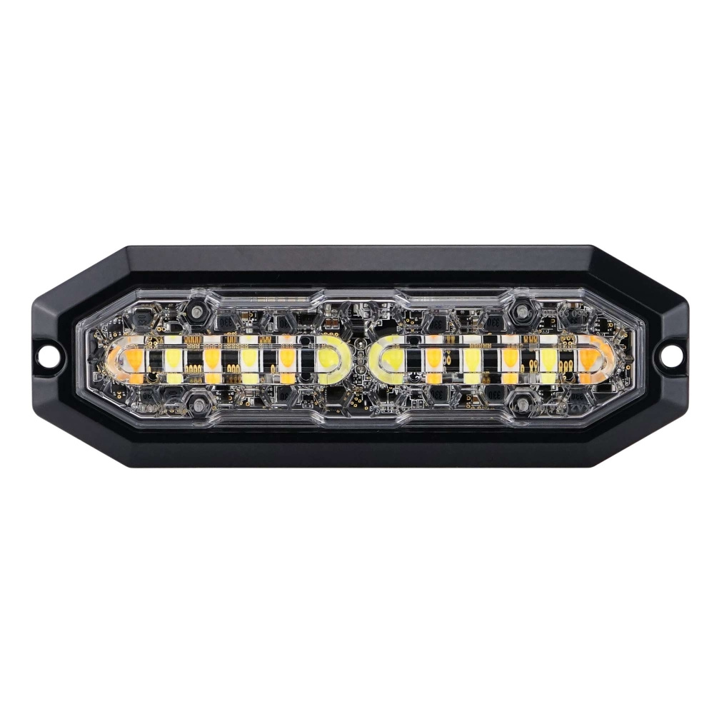Strands Duo kierunkowy błyskowy pomarańczowy/niebieski 12 LED