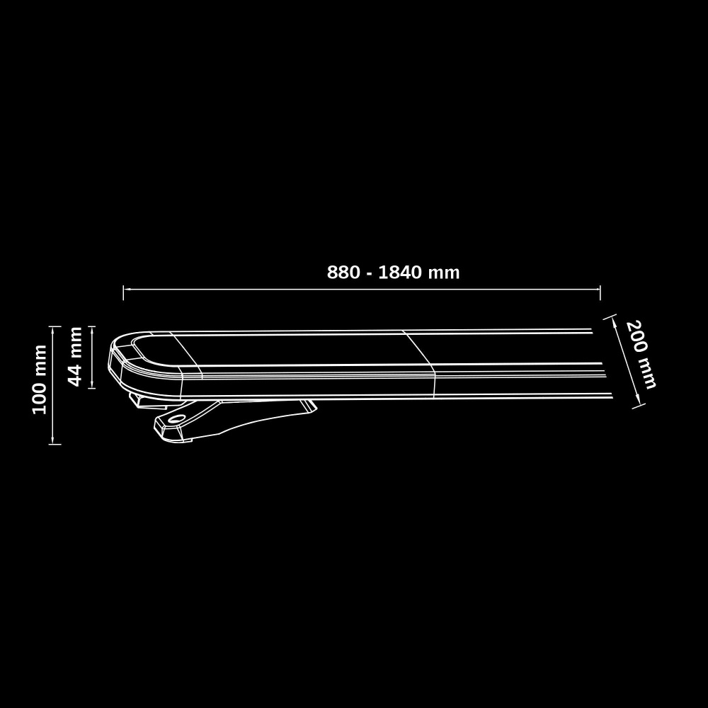 Strands Big Energy XL belka ostrzegawcza 1800 mm