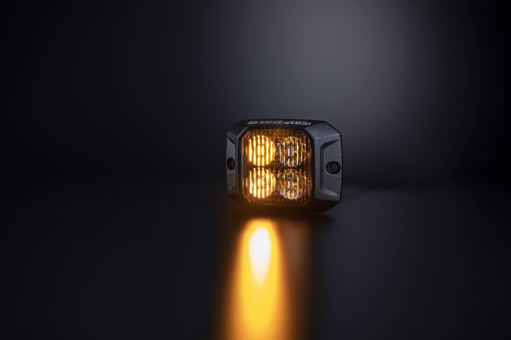 Strands Duo kierunkowe światło błyskowe pomarańczowe/białe 4 LED