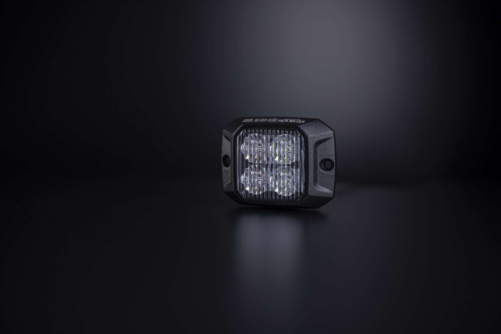 Strands Duo kierunkowe światło błyskowe pomarańczowe/białe 4 LED
