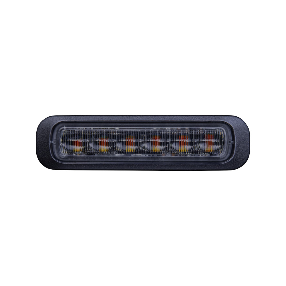 Strands Dark Knight światło ostrzegawcze, bursztynowe, 6 LED, kabel 4 m