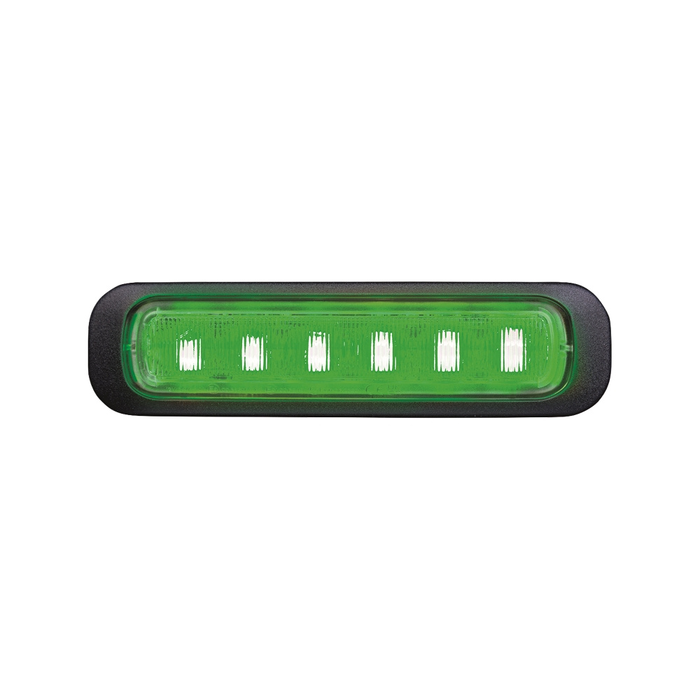 Strands Dark Knight kierunkowe światło błyskowe zielone 6 LED