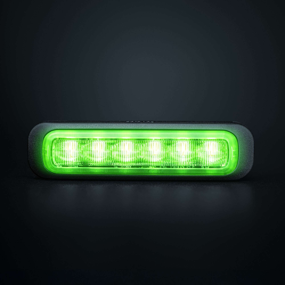 Strands Dark Knight kierunkowe światło błyskowe zielone 6 LED