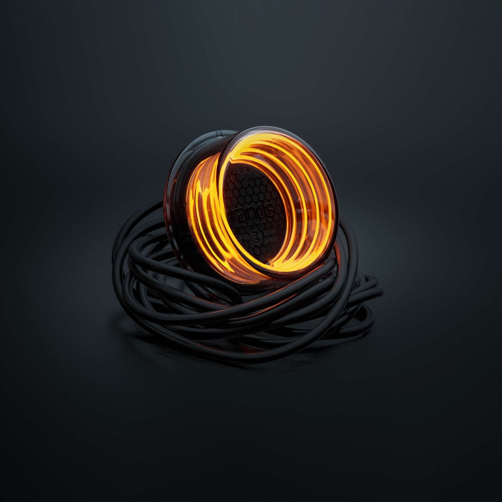 Strands FOR9T Geo światło obrysowe boczne, amber, 2,5 m kabel