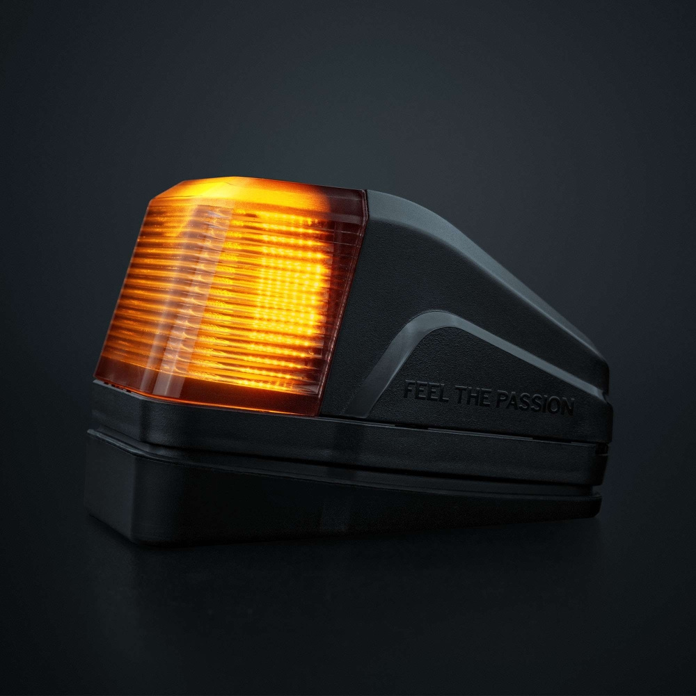 Strands IZE LED lampa dachowa, biały/amber, światło ostrzegawcze, ciemny klosz