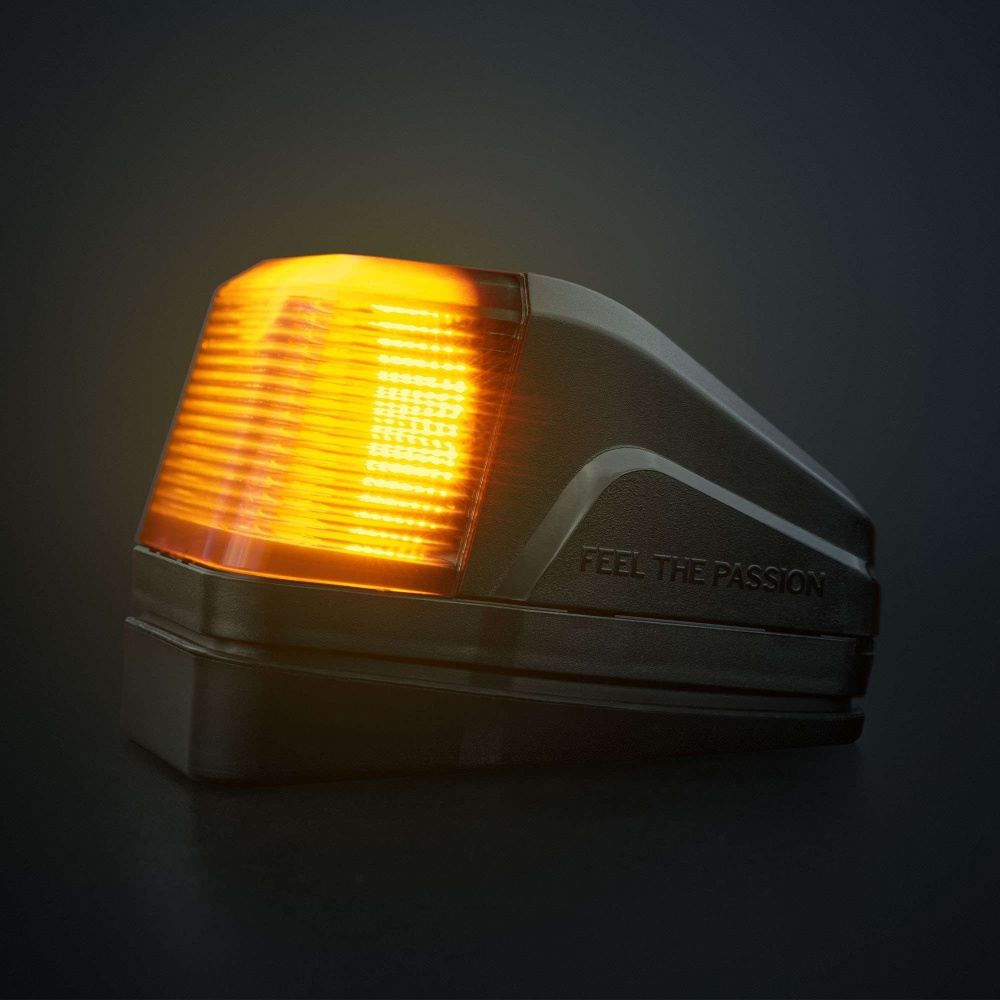 Strands IZE LED lampa dachowa, biały/amber, światło ostrzegawcze, ciemny klosz