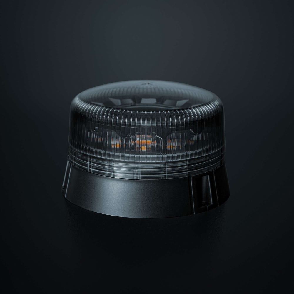 Strands Black Raven Pharos światło ostrzegawcze, ciemna soczewka, 117 mm