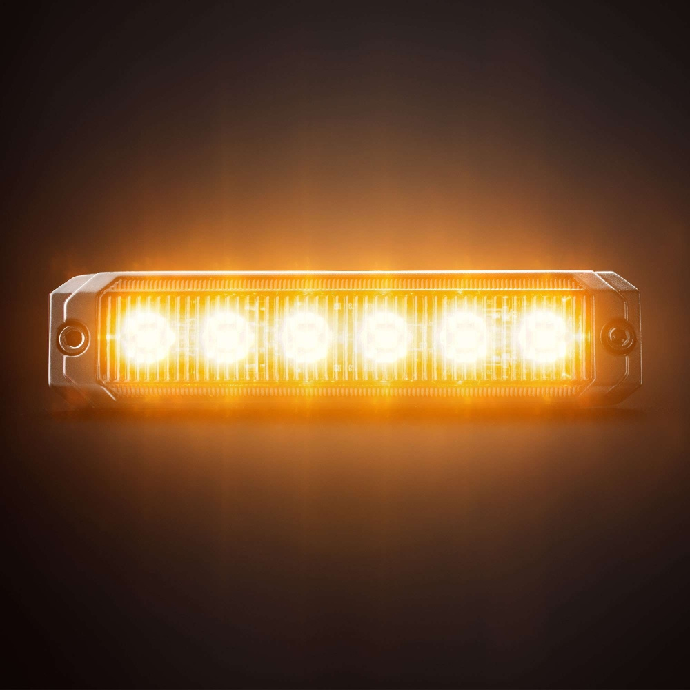 Strands Dark Knight SM6 światło ostrzegawcze, 6 LED, kierunkowe, ciemna soczewka