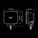 Strands IZE LED OG lampa robocza 42W, kabel 1 m Strands IZE LED OG lampa robocza 42W, kabel 1 m