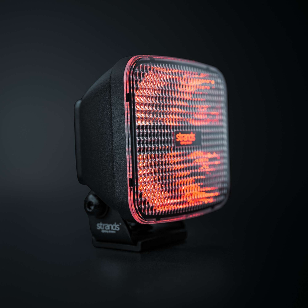 Strands IZE LED OG lampa robocza, 42W, czerwone/bursztynowe światło pozycyjne