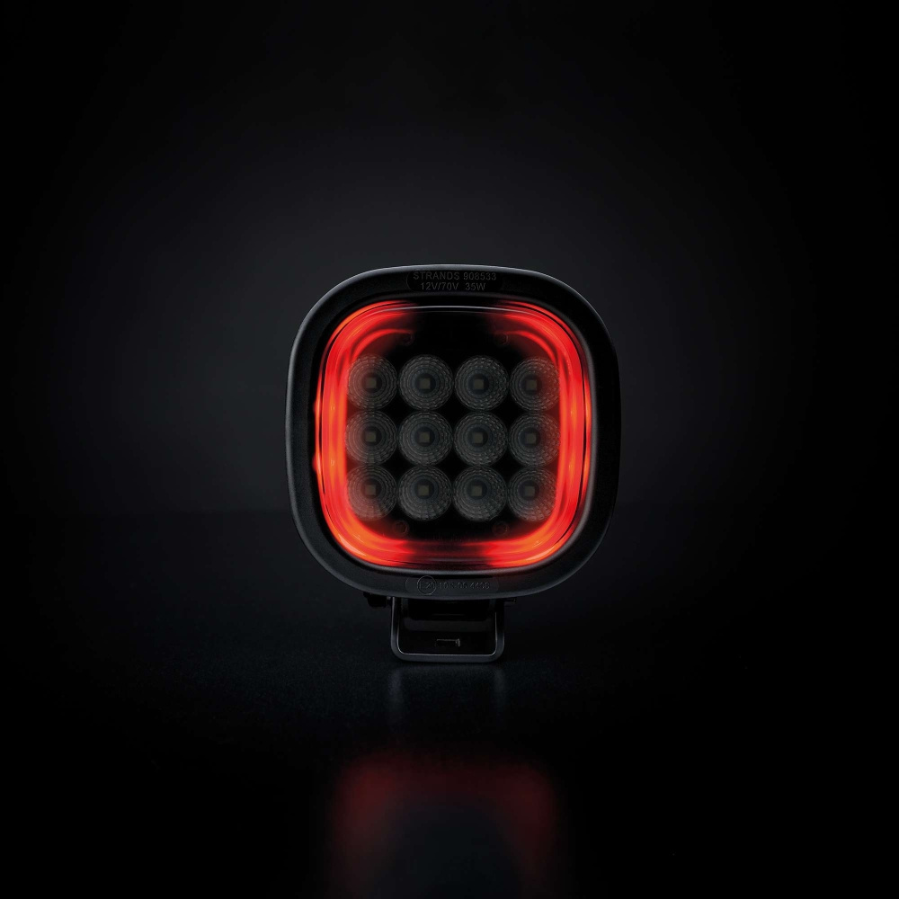 Strands President lampa robocza 35W czerwona