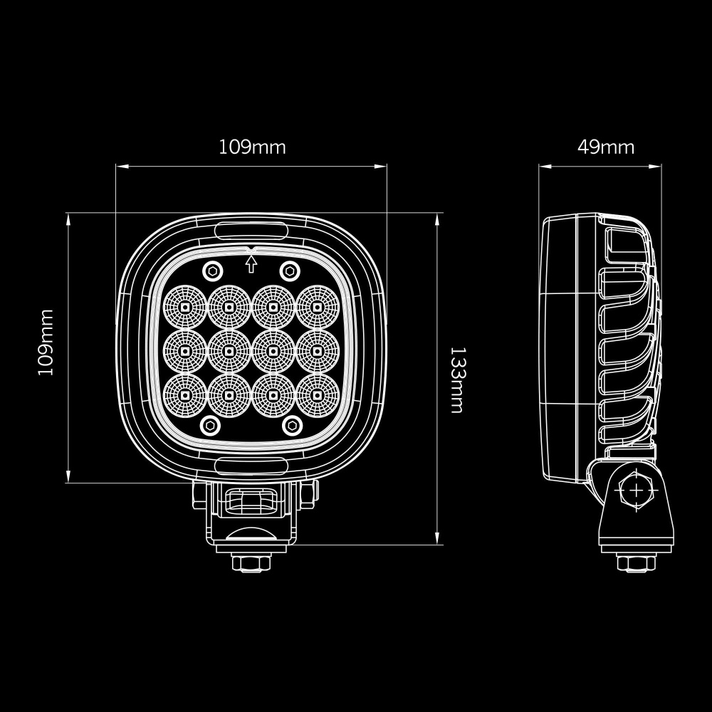 Strands President lampa robocza 2.0 24W pomarańczowa