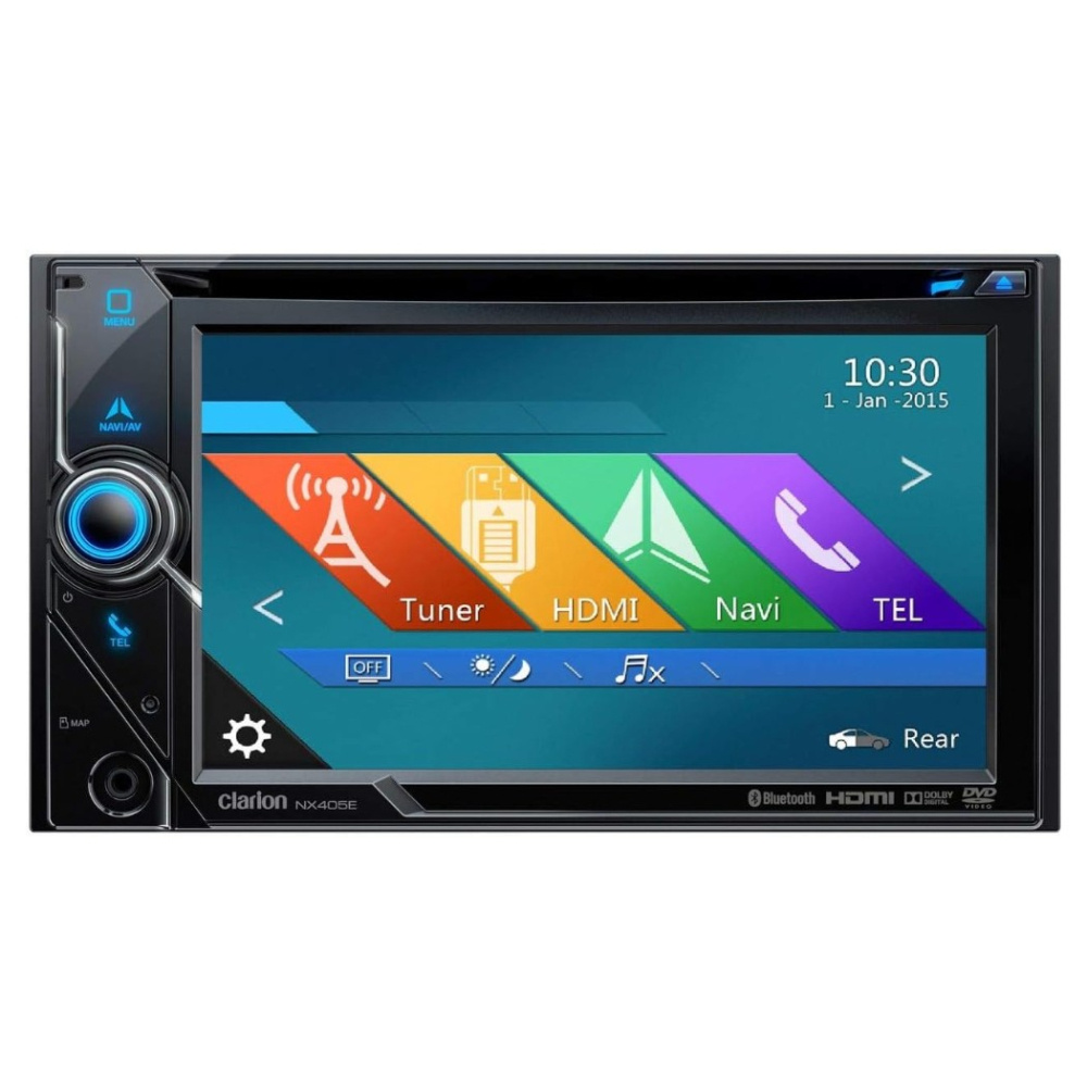 Clarion NX405E, radio samochodowe 2-DIN z nawigacją GPS i 6
