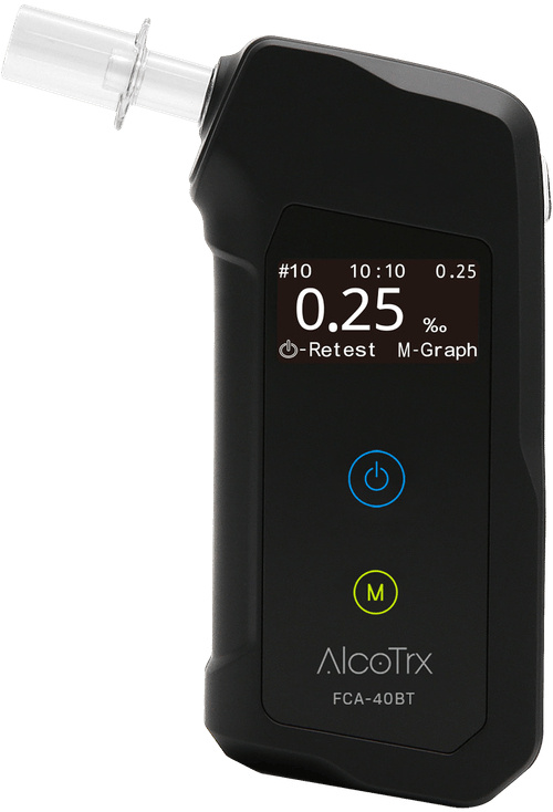 Alcotrx FCA 40BT, alkomat z Bluetooth