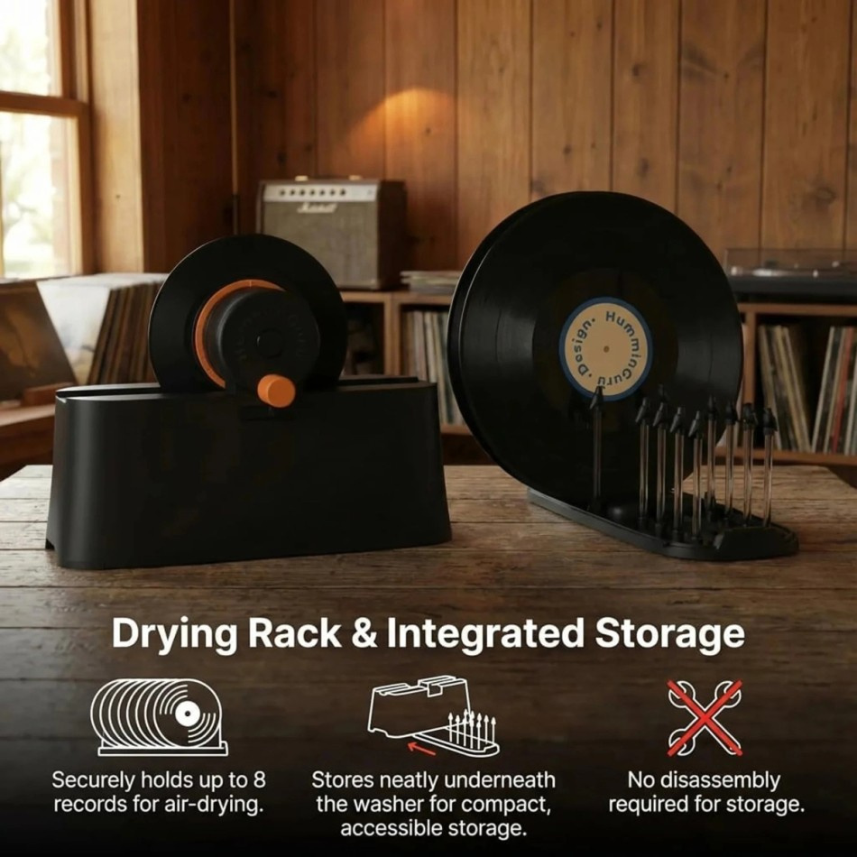 HumminGuru EZ Vinyl Record Washer, ręczna myjka do płyt winylowych