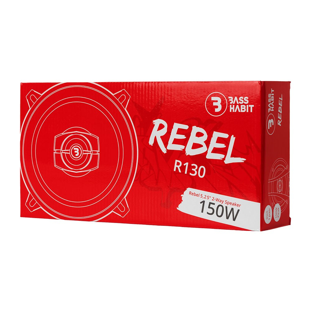 Bass Habit Rebel R130, przystępne cenowo 5.25-calowe głośniki koaksjalne