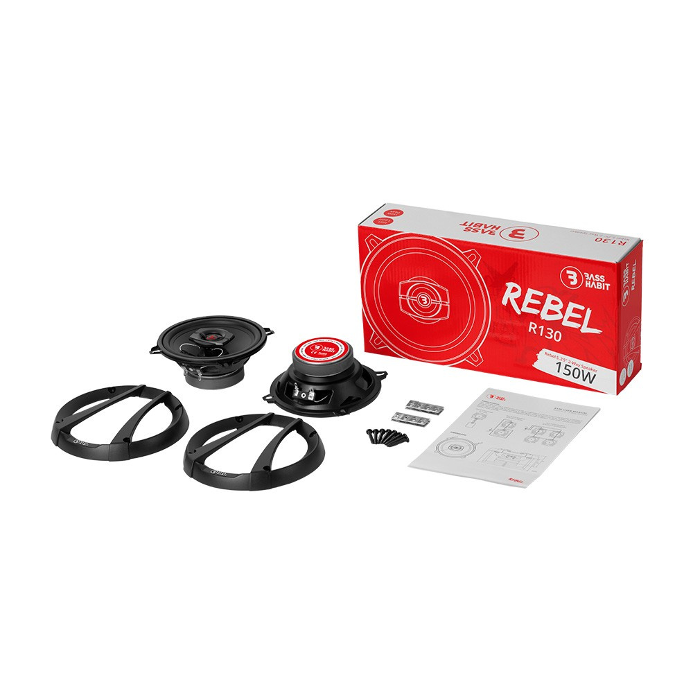 Bass Habit Rebel R130, przystępne cenowo 5.25-calowe głośniki koaksjalne