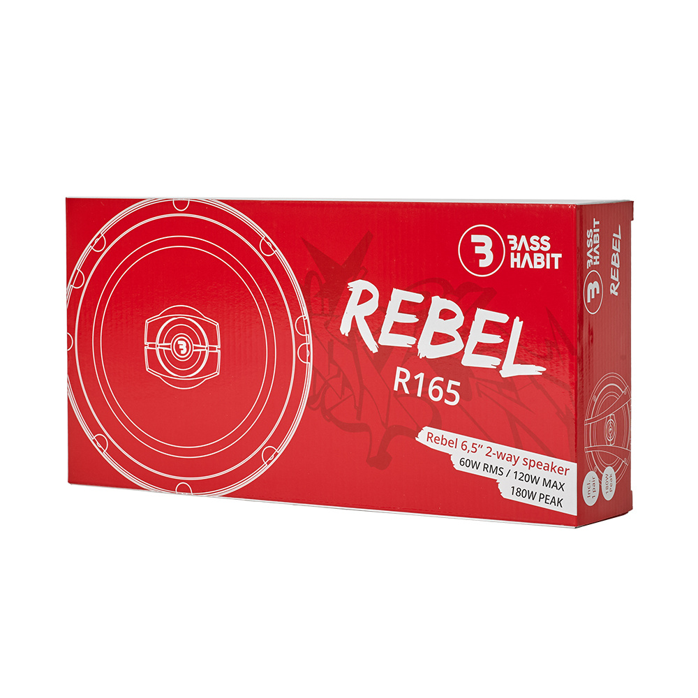 Bass Habit Rebel R165, przystępne cenowo 6.5-calowe głośniki koaksjalne