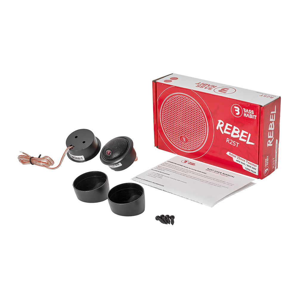 Bass Habit Rebel R25T, przystępny cenowo 1-calowy tweeter