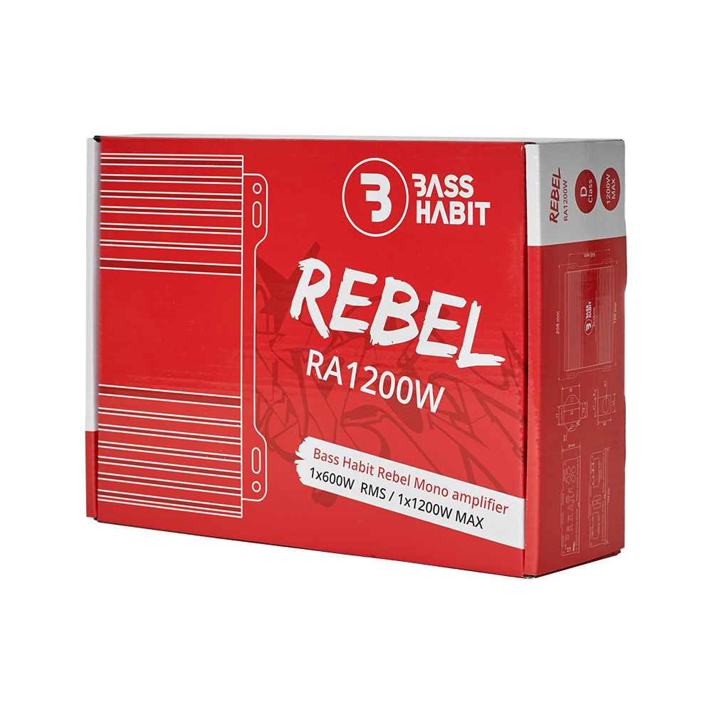Bass Habit Rebel RA1200W, monoblok