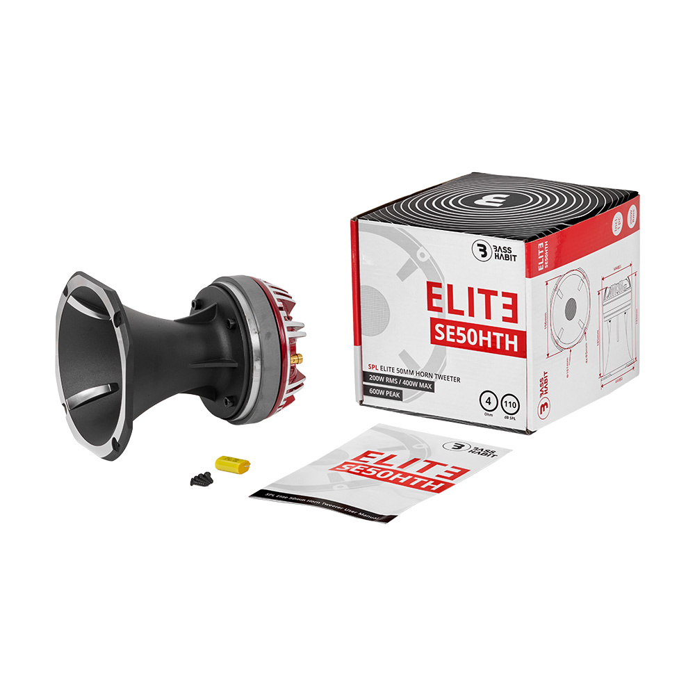 Bass Habit SPL Elite SE50HTH, ciężki przetwornik 2-calowy