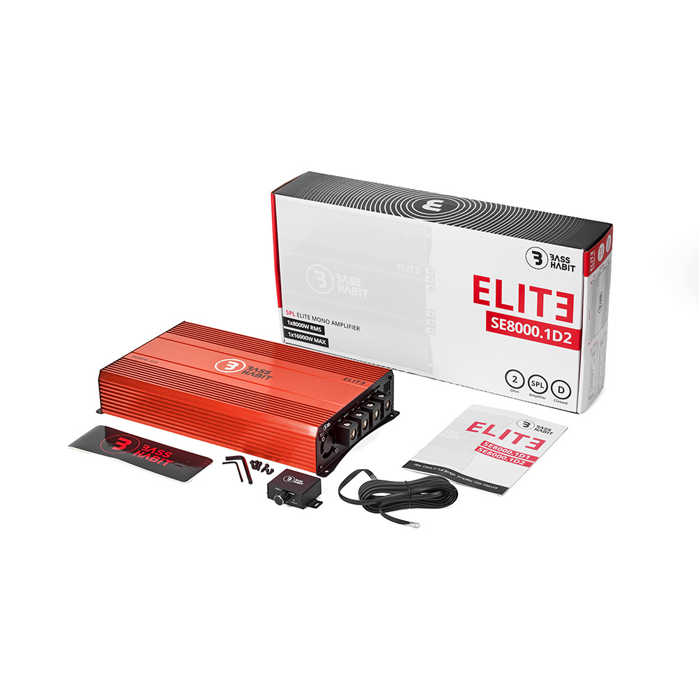 Bass Habit SPL ELITE 8000.1D2, ekstremalnie wydajny prądowo monoblok