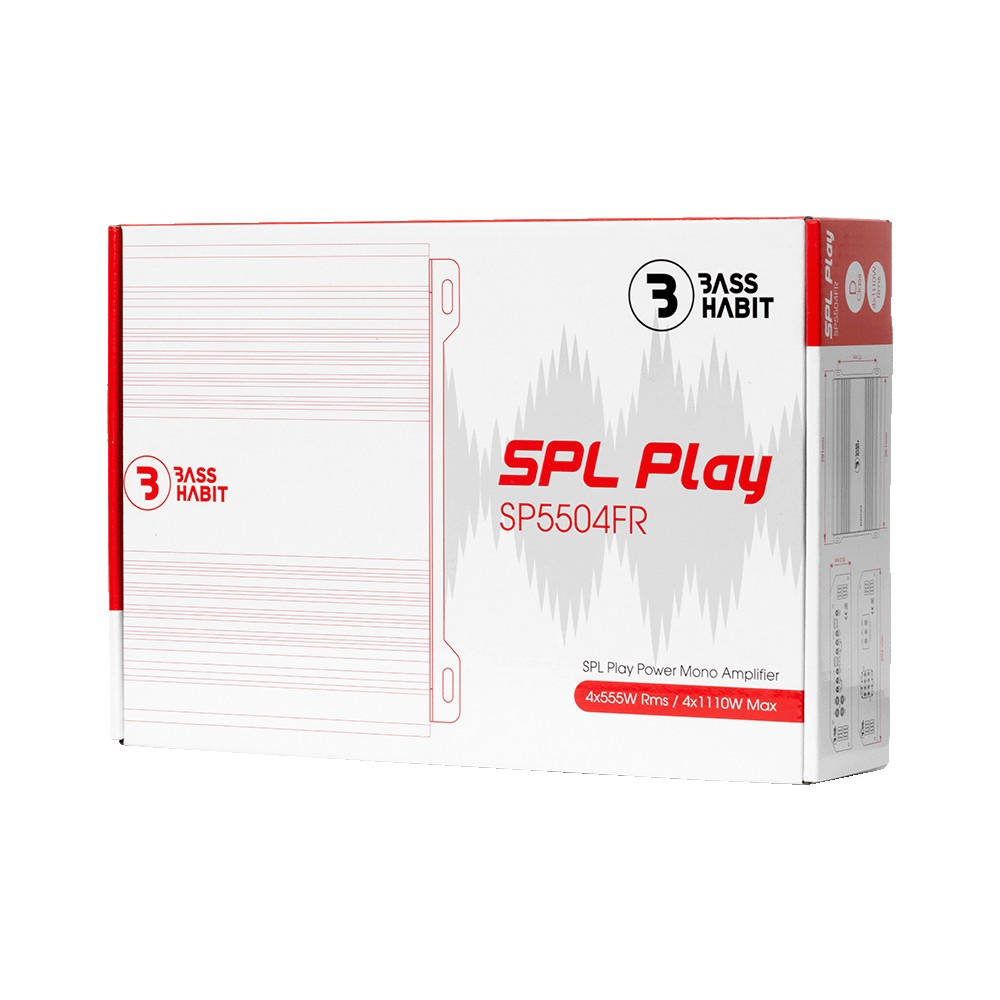 Bass Habit SPL Play SP5504FR, czterokanałowy wzmacniacz