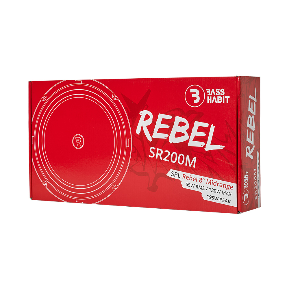 Bass Habit Rebel SR200M, 8-calowe midbasy