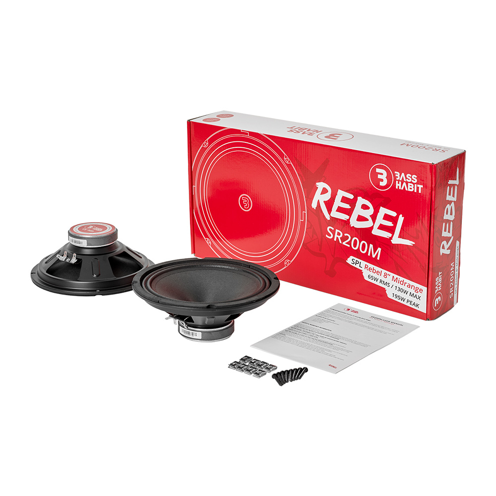 Bass Habit Rebel SR200M, 8-calowe midbasy