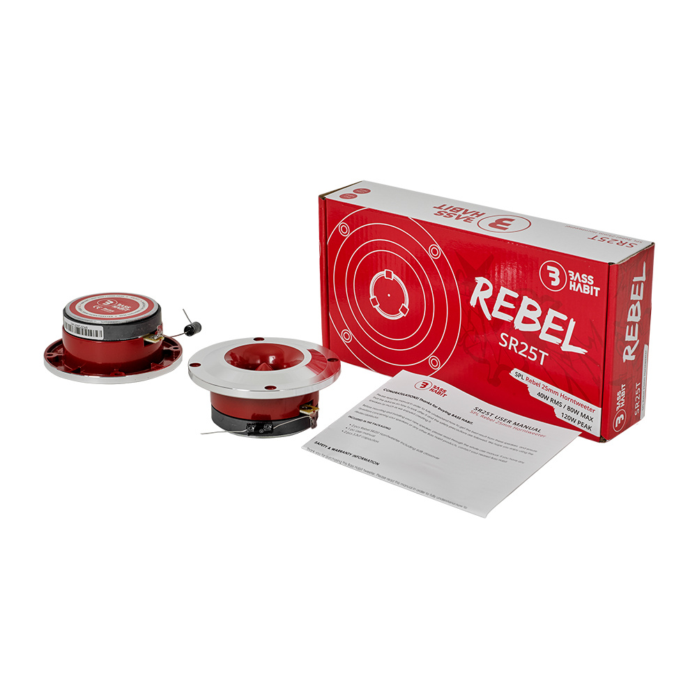 Bass Habit Rebel SR25T SPL-tweeter, para