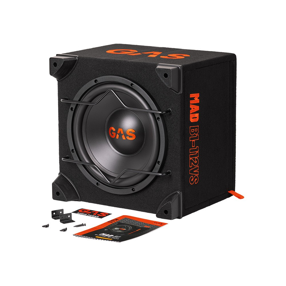 GAS MAD B1-112VS, 1x12-calowa obudowa basowa z portem lub zamknięta