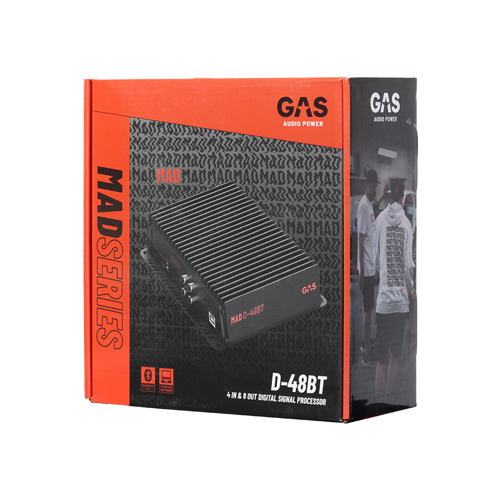 GAS MAD D-48BT, 8-kanałowy DSP z Bluetooth